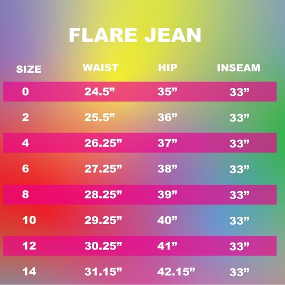 NWT BruceGlen Women's Printed Flare Jean SIZE 2 - Picture 5 of 9